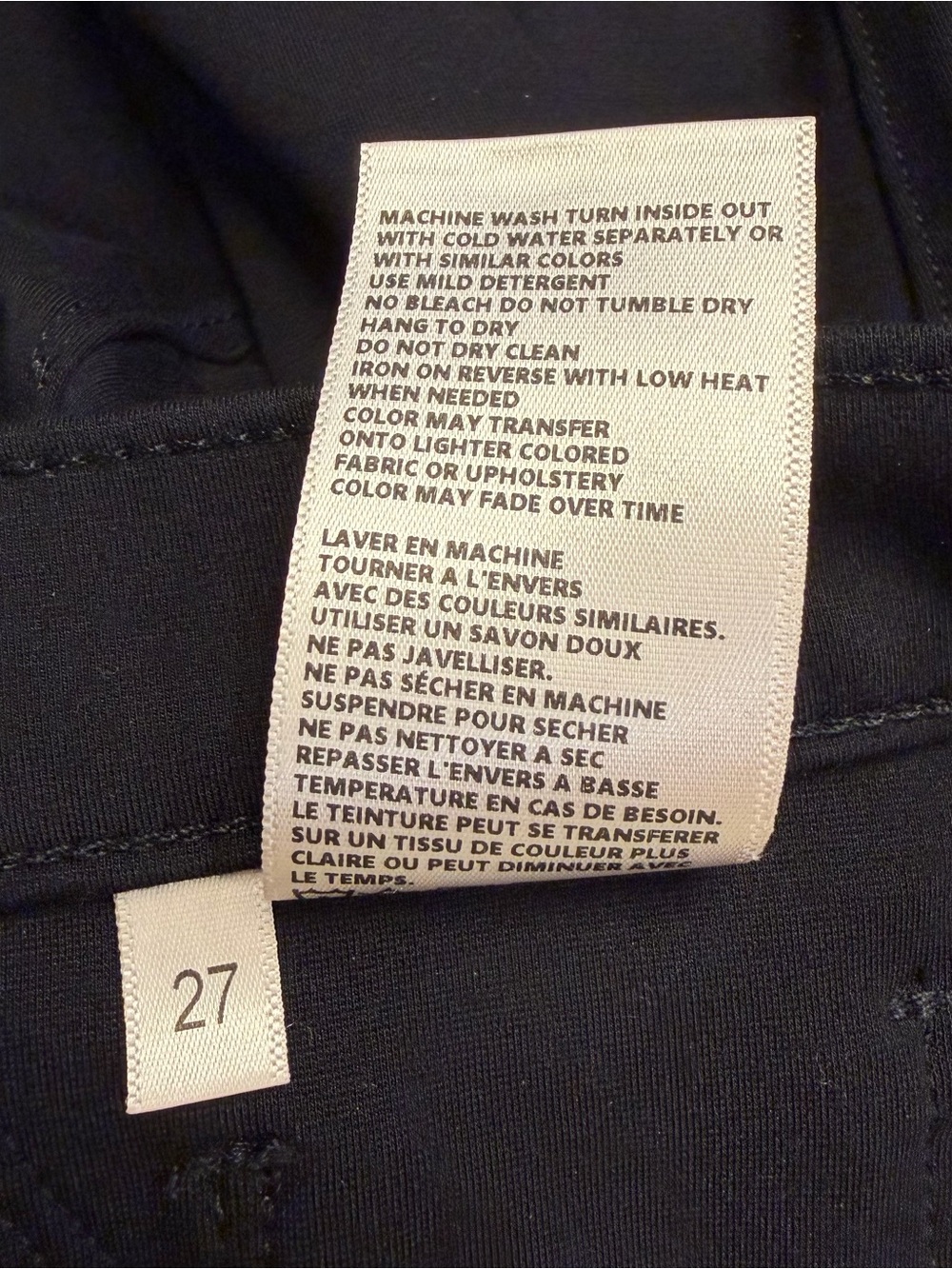 L’AGENCE Alexia High Rise Crop Pants Black Ponte 27 - Picture 11 of 11